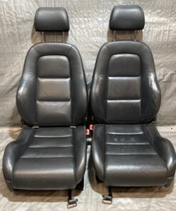 2001-2006 Audi TT Convertible Black Leather Seats / Pair / T1024